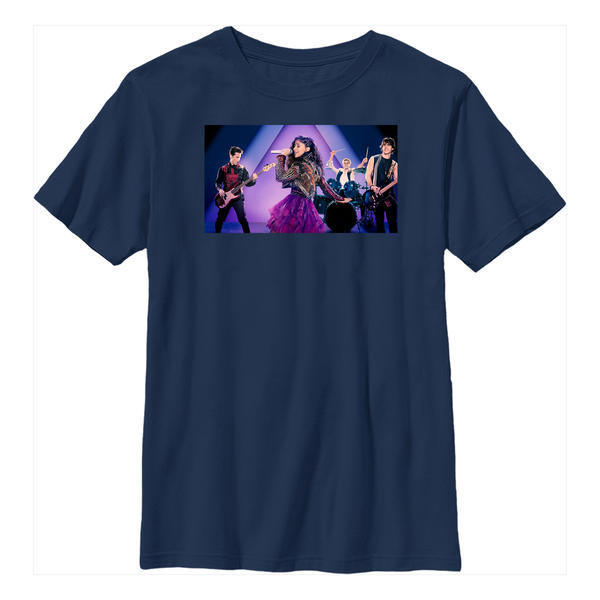 Aperçu: Netflix - Julie And The Phantoms - Skupina Julie On Stage - Enfant T-shirt - Bleu marine - Devant