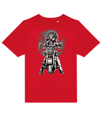 Indian Chief Motorcycle - Camiseta niño B&C - Rojo - delante