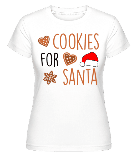Aperçu: Cookies For Santa -  T-shirt Shirtinator femme - Blanc - Devant