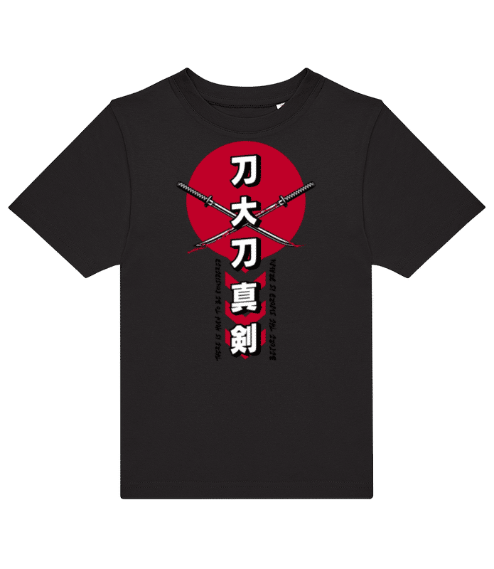 Vorschau: Katana - Kinder T-Shirt B&C - Schwarz - Vorne