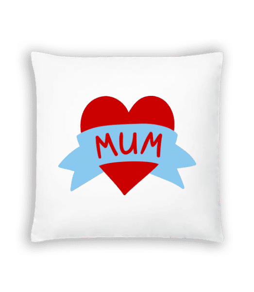 Aperçu: Mum Heart Icon - Coussin - Blanc - Devant