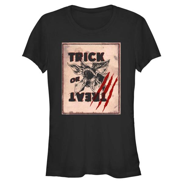 Aperçu: Netflix - Stranger Things - Demogorgon Trick Or Treat - Halloween - Femme T-shirt - Noir - Devant