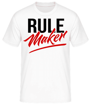 Rule Maker - Men's Basic T-Shirt - White - Front