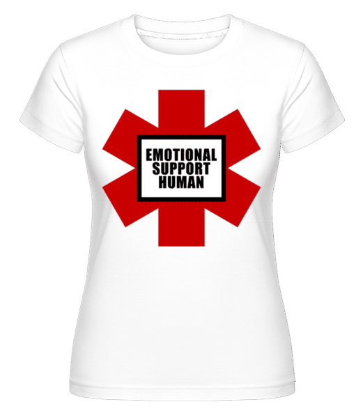 Aperçu: Emotional Support Human -  T-shirt Shirtinator femme - Blanc - Devant