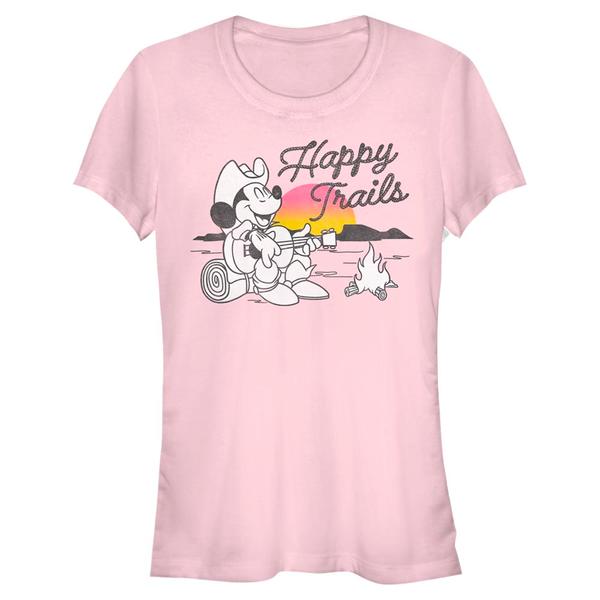 Aperçu: Disney Classics - Mickey Mouse - Mickey Happy Trails - Femme T-shirt - Rose - Devant