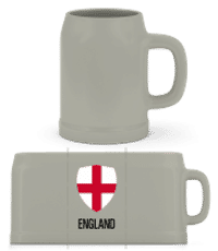 England - Pivný pohár - Šedá - Predné