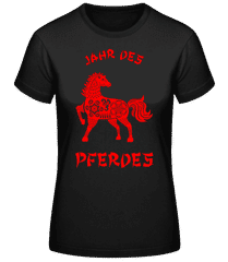 Chinesisches Zeichen Jahr Des Pferdes · Frauen Basic T-Shirt