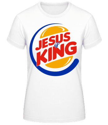 Jesus Is King - Women's Basic T-Shirt - White - Front