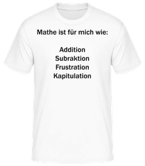 Mathe Kapitulation · Männer T-Shirt B&C