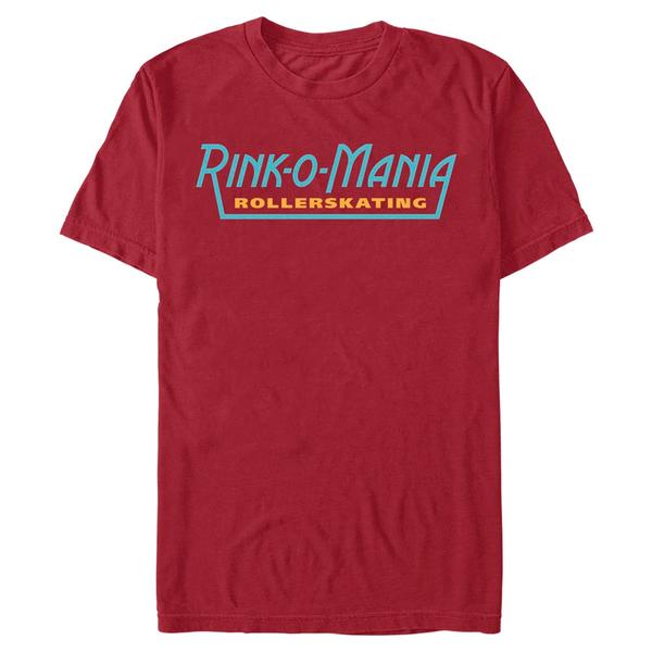 Aperçu: Netflix - Stranger Things - Rink Mania Logo - Homme T-shirt - Cerise - Devant