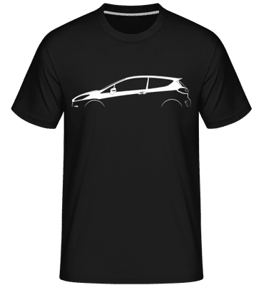 'Ford Fiesta ST Mk VII' Silhouette -  T-Shirt Shirtinator homme - Noir - Devant