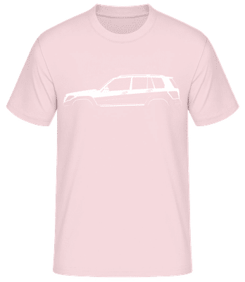 'Mercedes-Benz GLK X204' Silhouette - Pánske basic tričko - Ružová - Predné