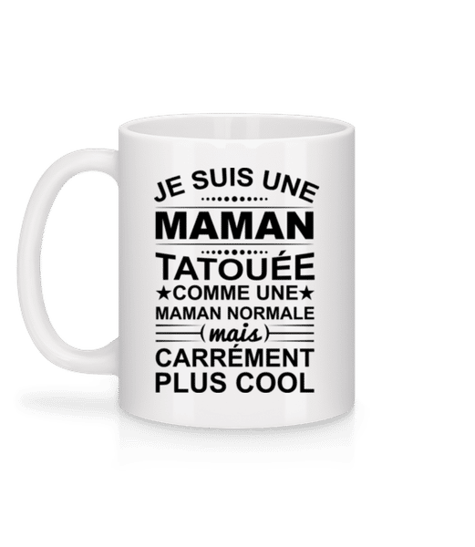 Aperçu: Je Suis Une Maman Tatouée - Mug en céramique blanc - Blanc - Derrière