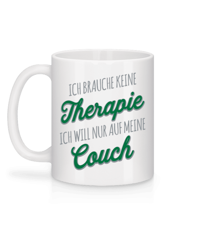 Vorschau: Ich Brauche Nur Meine Couch - Tasse - Weiß - Hinten