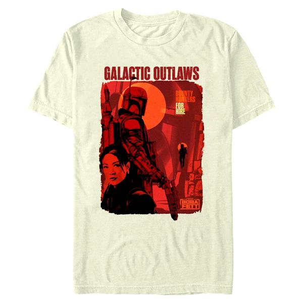 Aperçu: Star Wars - Book of Boba Fett - Skupina Hunters For Hire - Homme T-shirt - Crème - Devant