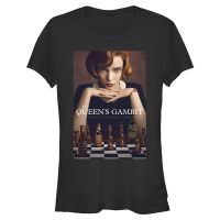 Netflix - Le jeu de la dame - Beth Harmon Queens Poster - Femme T-shirt - Noir - Devant