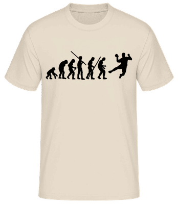 Handball Evoluiton - Männer Basic T-Shirt - Creme - Vorne