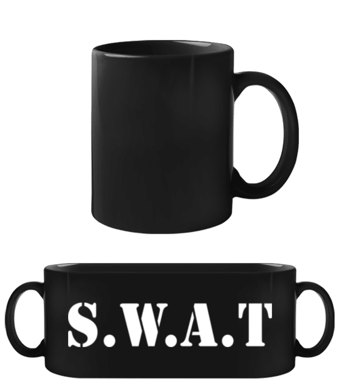 Vorschau: S.W.A.T - Schwarze Tasse - Schwarz - Vorne