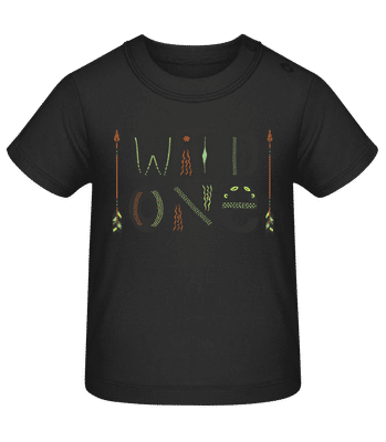 Wild One - Tričko pre bábätká - Čierna - Predné