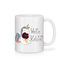 Einhorn Welfe Kekfe? - Tasse - Weiß - Vorne