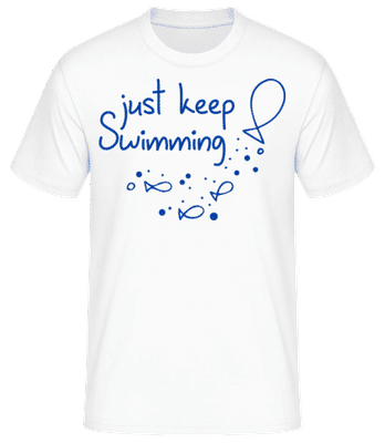 Just Keep Swimming - T-shirt standard Homme - Blanc - Devant