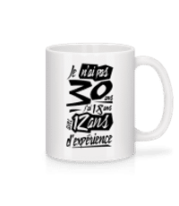 Je N'ai Pas 30 Ans - Mug en céramique blanc - Blanc - Devant