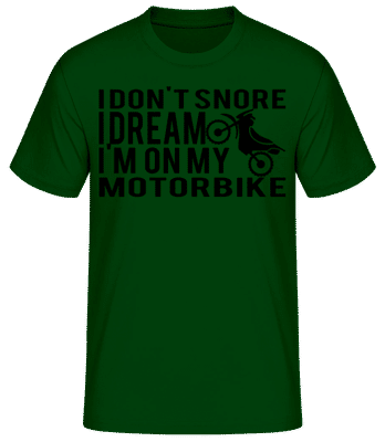 Dreaming Of My Motorbike - Men's Basic T-Shirt - Bottle green - Front