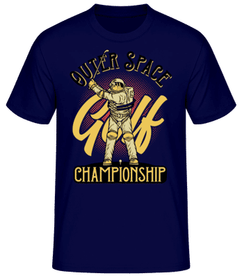 Space Golf Championship - T-shirt standard Homme - Bleu marine - Devant