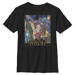 Marvel - Eternals - Photo de groupe Eternals Gold Frame Poster - Enfant T-shirt