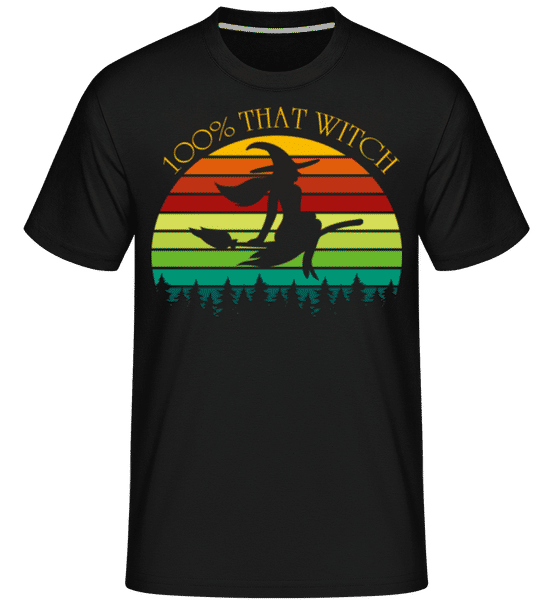 Preview: 100% That Witch -  Shirtinator Men's T-Shirt - Black - Front
