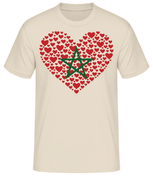 Preview: Morocco Heart - Men's B&C T-Shirt - Cream - Front