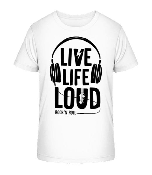 Aperçu: Live Life Loud - T-shirt bio Enfant Stanley Stella 2.0 - Blanc - Devant