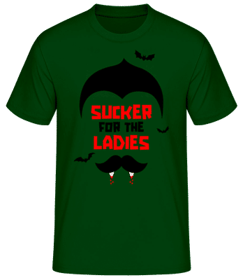 Sucker For The Ladies - Pánské basic tričko - Bottle green - Napřed