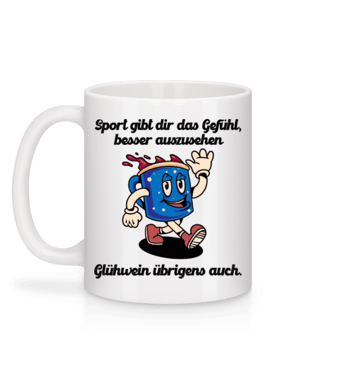 Vorschau: Sport Gibt Dir Das Gefühl - Tasse - Weiß - Hinten