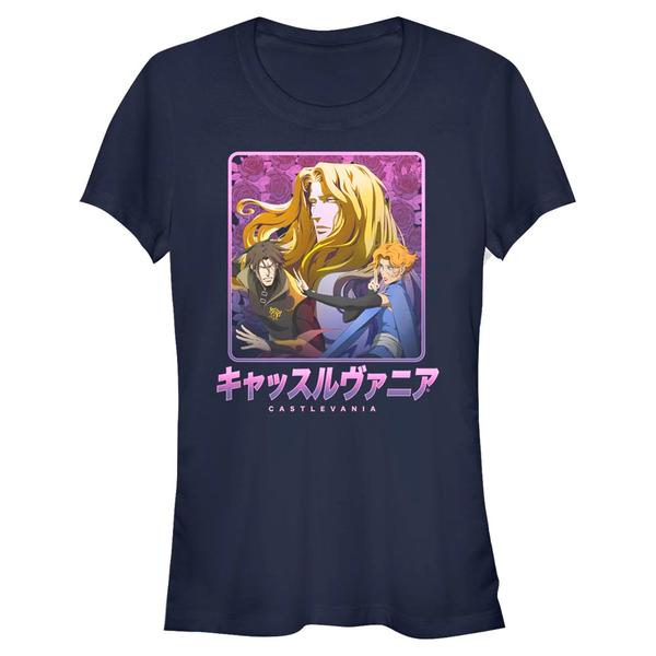 Aperçu: Netflix - Castlevania - Skupina Kanji Group - Femme T-shirt - Bleu marine - Devant