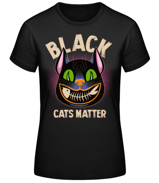 Aperçu: Black Cats Matter - T-shirt standard Femme - Noir - Devant