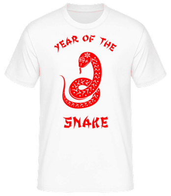 Chinese Zodiac Year Of The Snake - Camiseta básica para hombre - Blanco - delante