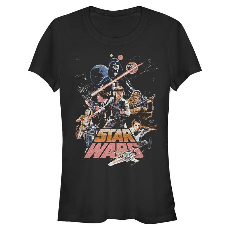 Preview: Star Wars - Skupina Stand And Fight - Women's T-Shirt - Black - Front