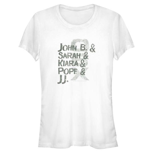 Preview: Netflix - Outer Banks - Skupina Name Stack - Women's T-Shirt - White - Front