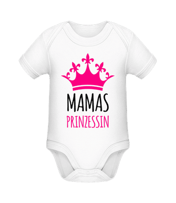 Mamas Prinzessin - Baby Bio Strampler - Weiß - Vorne