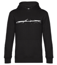 'BMW M4 Cabrio G83' Silhouette - Men’s Standard Hoodie - Black - Front