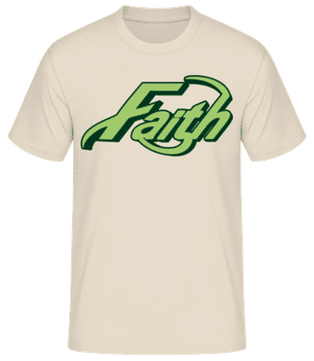 Faith Fat - Men's Basic T-Shirt - Cream - Front