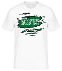 Drapeau déchiré Arabie Saoudite · T-shirt standard Homme