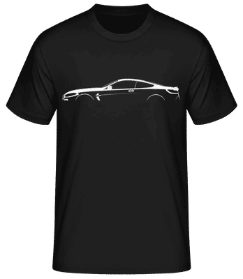 'BMW M8 G15' Silhouette - Männer Basic T-Shirt - Schwarz - Vorne