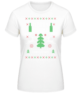 Merry Drunk Christmas - T-shirt standard Femme - Blanc - Devant