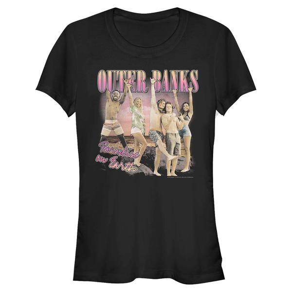 Aperçu: Netflix - Outer Banks - Skupina Squad - Femme T-shirt - Noir - Devant