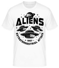 Alien Extraterrestrial - Men's B&C T-Shirt - White - Front