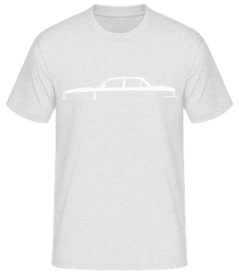'Jaguar XJ Portfolio (X358)' Silhouette - Pánské basic tričko - Melírově šedá - Napřed