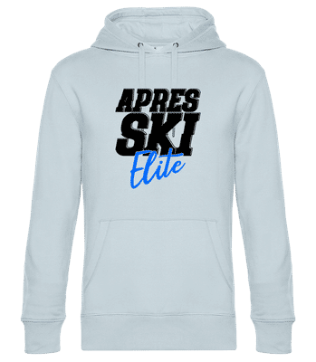 Apres Ski Elite - Unisex Premium Hoodie - Hellblau - Vorne