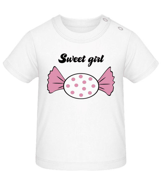 Aperçu: Sweet Girl - Bonbon - T-shirt Bébé - Blanc - Devant
